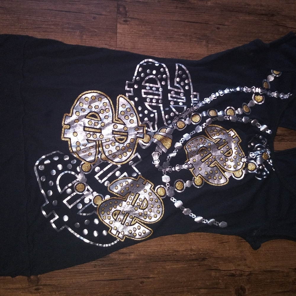 Ever Blue $ sign shirt. Size small